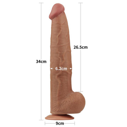 Realistinis dildo su lankstia konstrukcija