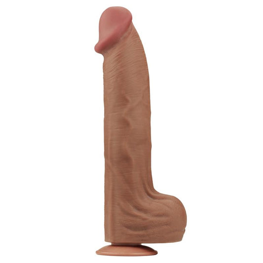 Dvisluoksnis dildo su realistišku pojūčiu