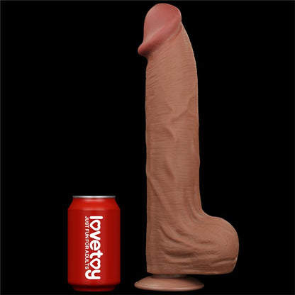 Dvisluoksnis dildo su realistišku pojūčiu