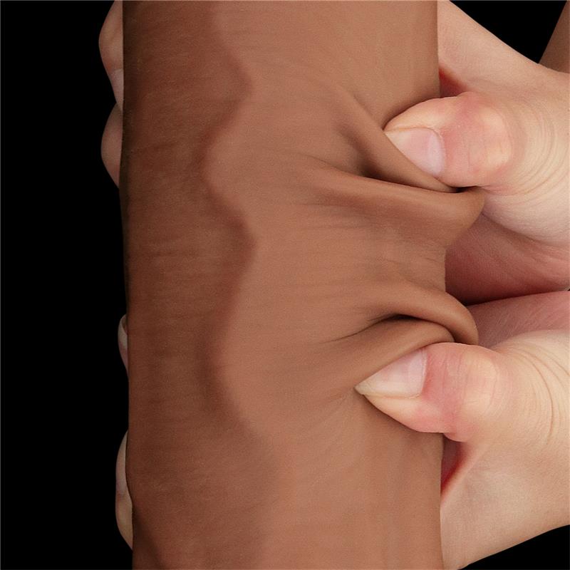 Dvisluoksnis dildo su realistišku pojūčiu