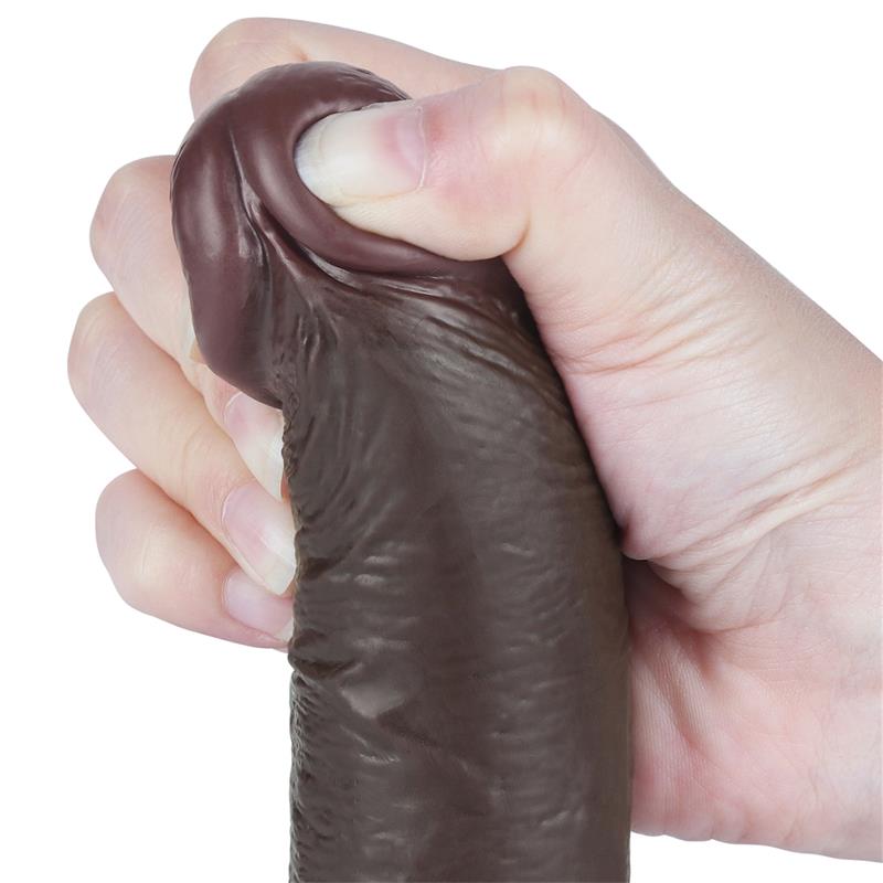Dvisluoksnis dildo su natūraliu pojūčiu