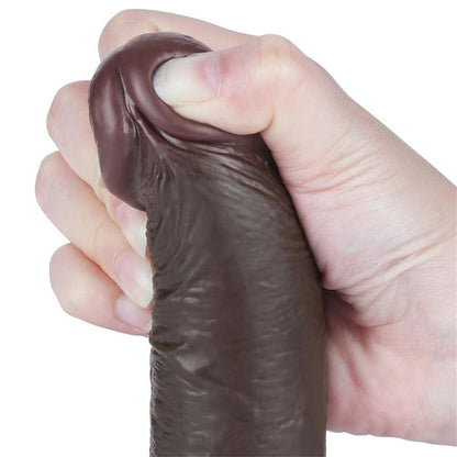 Dvisluoksnis dildo su natūraliu pojūčiu