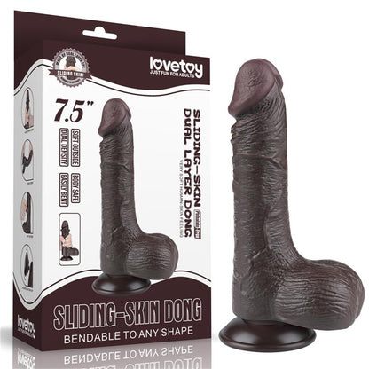 Dvisluoksnis dildo su natūraliu pojūčiu