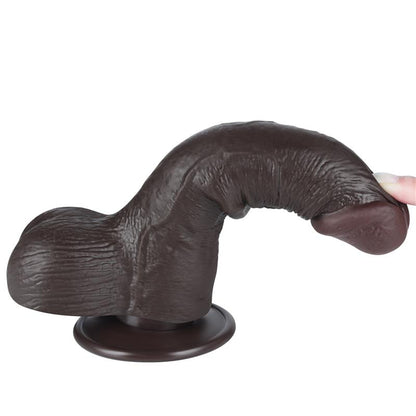 Dvisluoksnis dildo su natūraliu pojūčiu