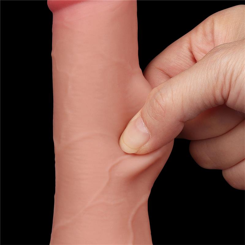 Realistinis dildo su dvigubu sluoksniu