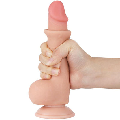 Realistinis dildo su dvigubu sluoksniu