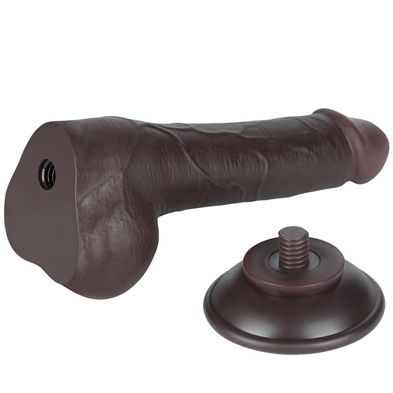 Dvisluoksnis dildo su realistišku pojūčiu