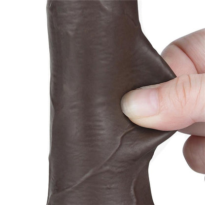 Dvisluoksnis dildo su realistišku pojūčiu