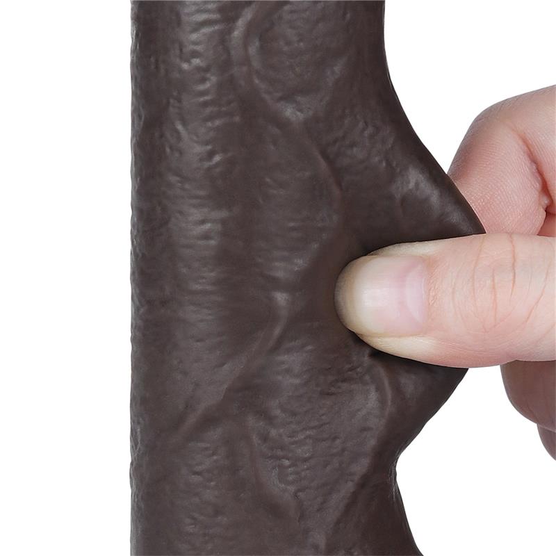 Dvisluoksnis dildo su realistišku pojūčiu