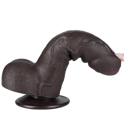 Dvisluoksnis dildo su realistišku pojūčiu