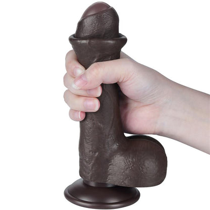Dvisluoksnis dildo su realistišku pojūčiu