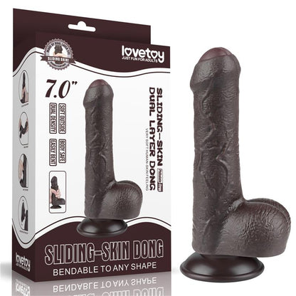 Dvisluoksnis dildo su realistišku pojūčiu