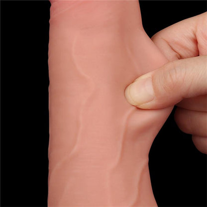 Dvisluoksnis dildo su realistišku pojūčiu