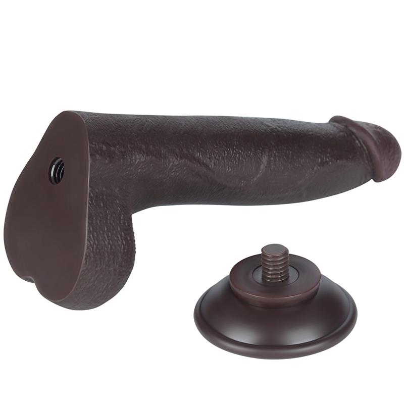 Dvisluoksnis dildo su natūraliu prisilietimu