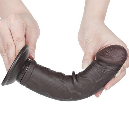 Dvisluoksnis dildo su natūraliu pojūčiu