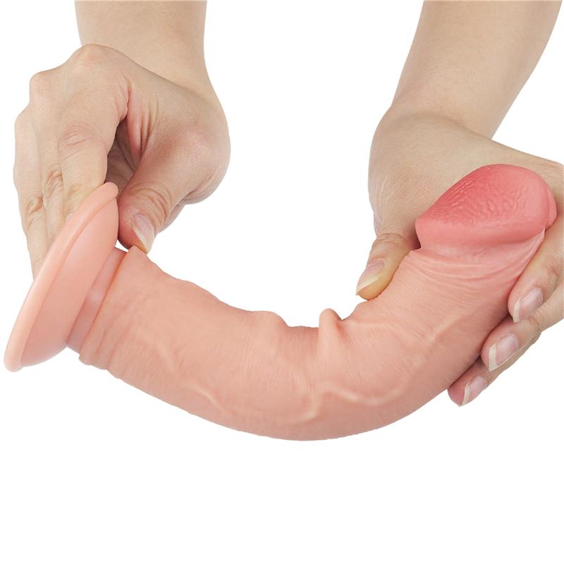 Realistiškas dildo su dvisluoksne struktūra