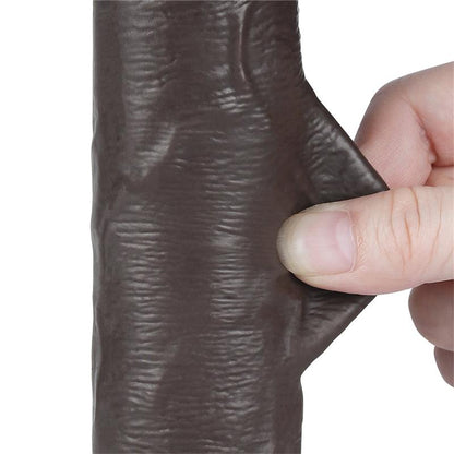 Dvisluoksnis dildo su natūraliu pojūčiu