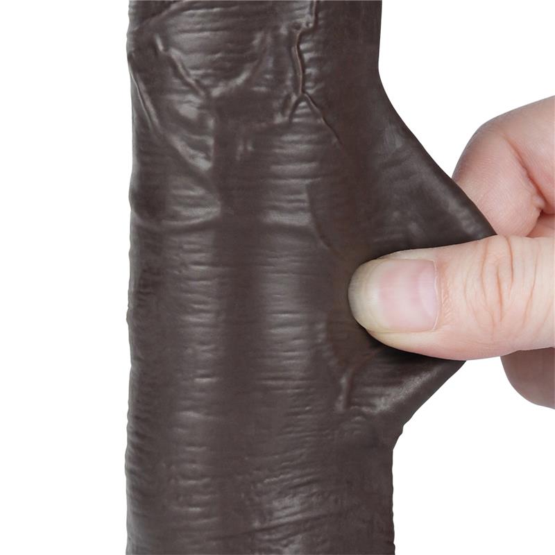Dildo su dvisluoksne konstrukcija ir lankstumu