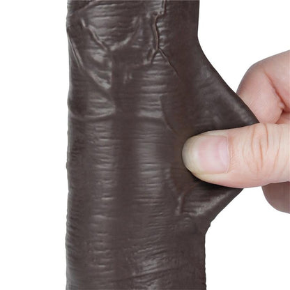 Dildo su dvisluoksne konstrukcija ir lankstumu