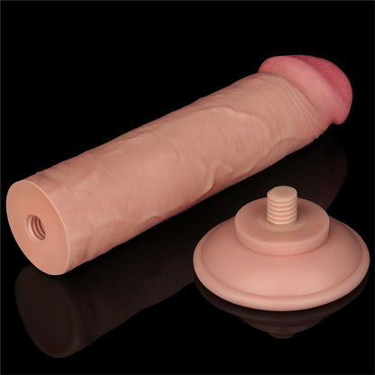 Realistiškas dildo su dvisluoksne struktūra