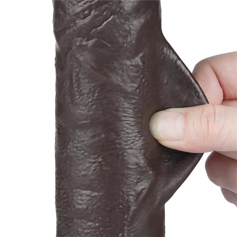 Dvisluoksnis dildo su natūraliu pojūčiu
