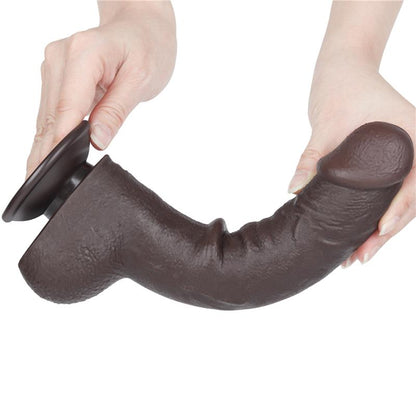 Dvisluoksnis dildo su natūraliu pojūčiu