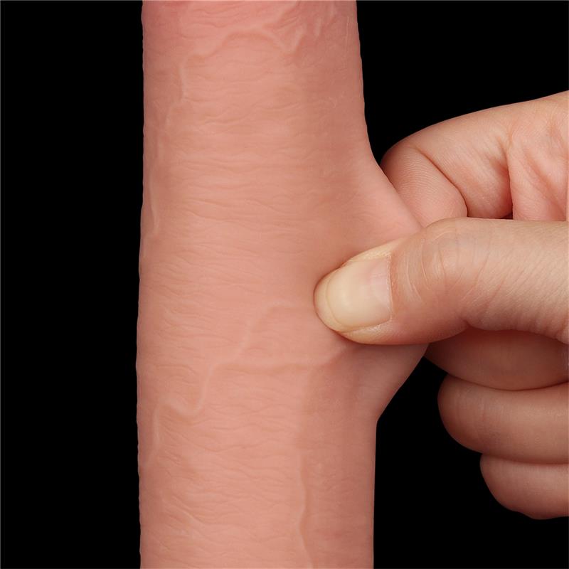 Dvisluoksnis dildo su natūraliu pojūčiu