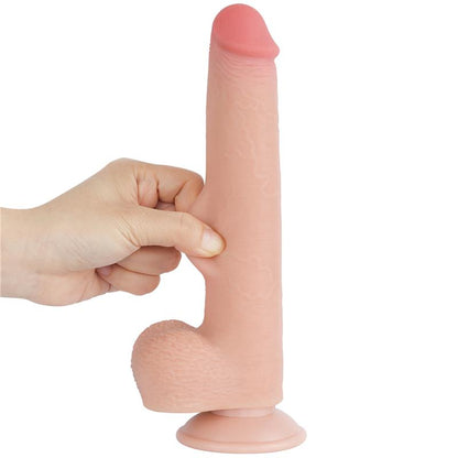 Dvisluoksnis dildo su natūraliu pojūčiu