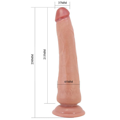 TPR dildo su siurbtuku ir lankstumu
