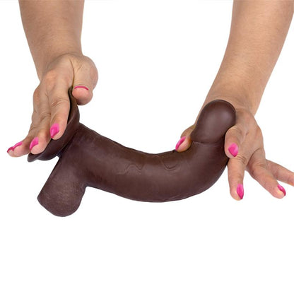 Dildo su siurbtuku ir tikrovišku pojūčiu