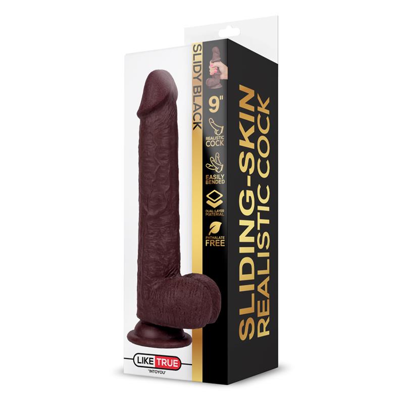 Tikroviškas dildo su siurbtuku ir lankstumu