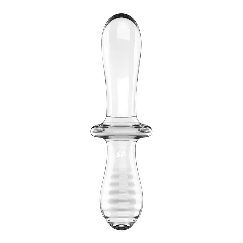 Dvigubas dildo su temperatūriniu žaidimu
