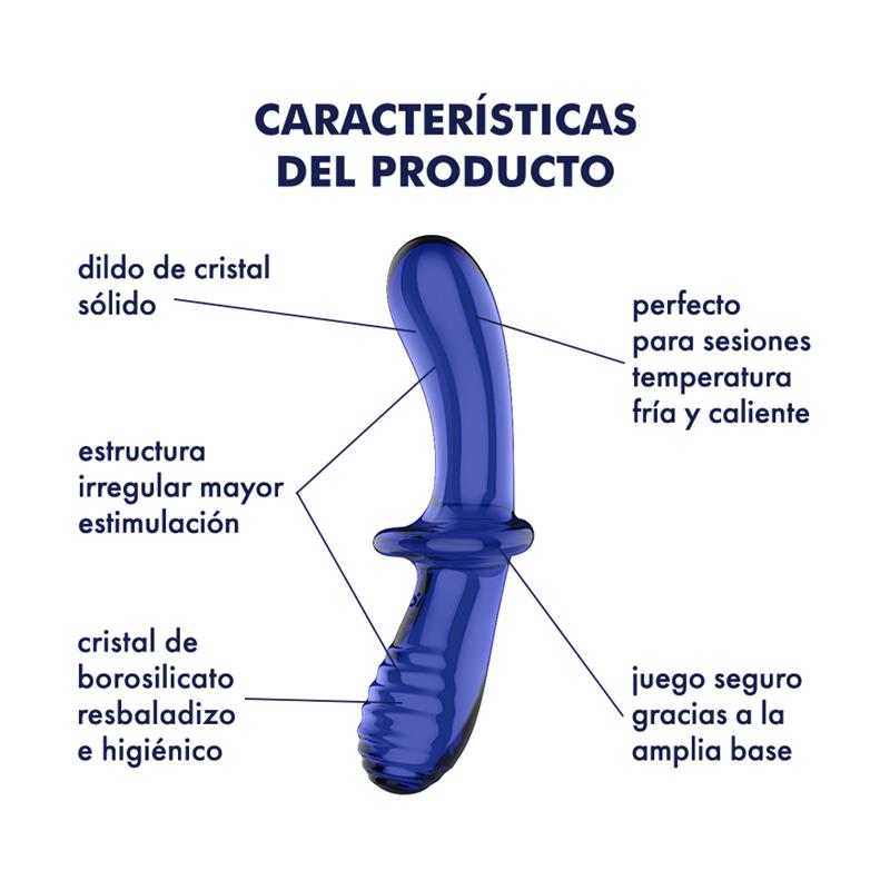 Dvigubas dildo su skirtinga tekstūra