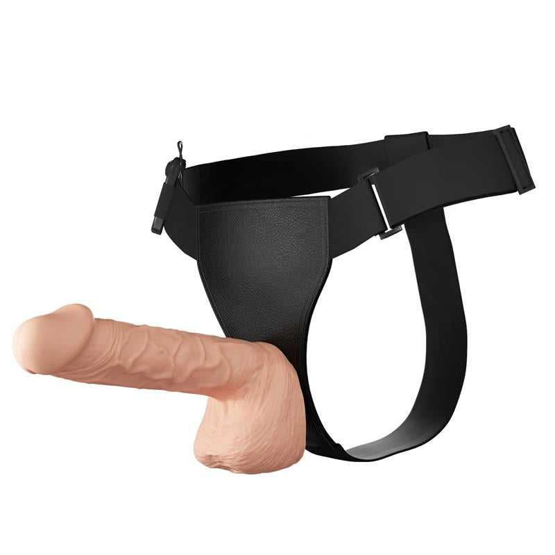 Vibruojantis dildo su dirželiu ir lankstumu