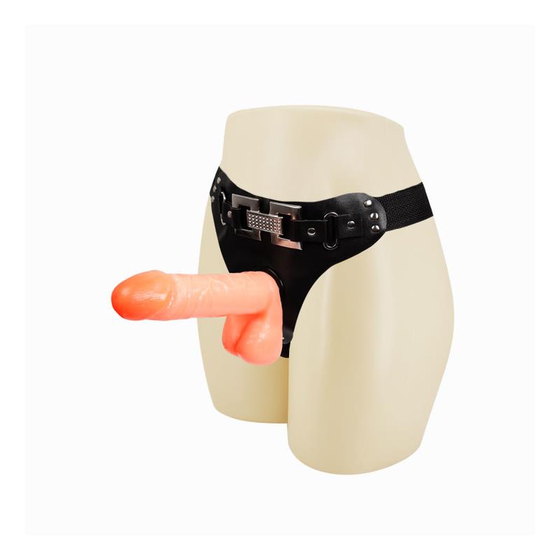 Dirželis su dildo - anatomiškai formuotas dizainas