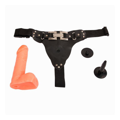 Dirželis su dildo - anatomiškai formuotas dizainas