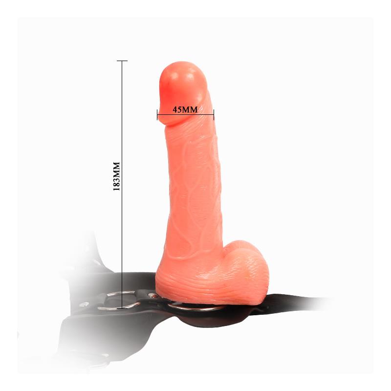 Realistiškas dildo su lenktu profiliu