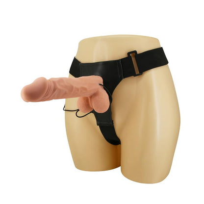 Vibruojantis dildo su dirželiu ir lankstumu