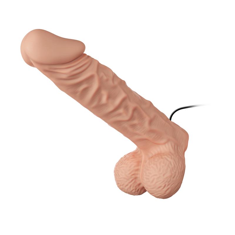 Vibruojantis dildo su dirželiu ir lankstumu