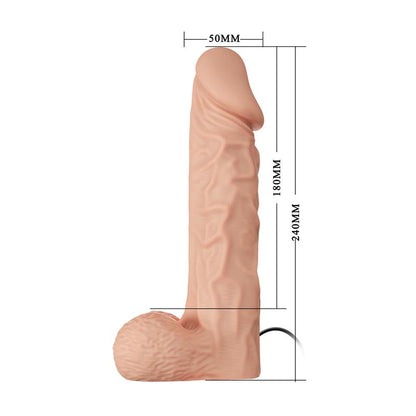 Vibruojantis dildo su dirželiu ir lankstumu