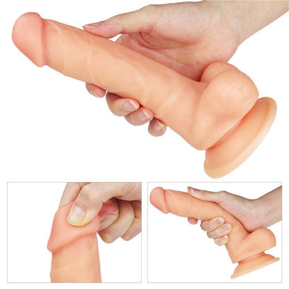 Vibruojantis dildo su reguliuojamu diržu