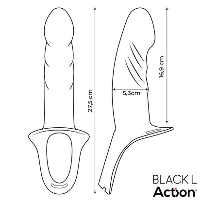 Reguliuojamas dirželis su tuščiaviduriu dildo