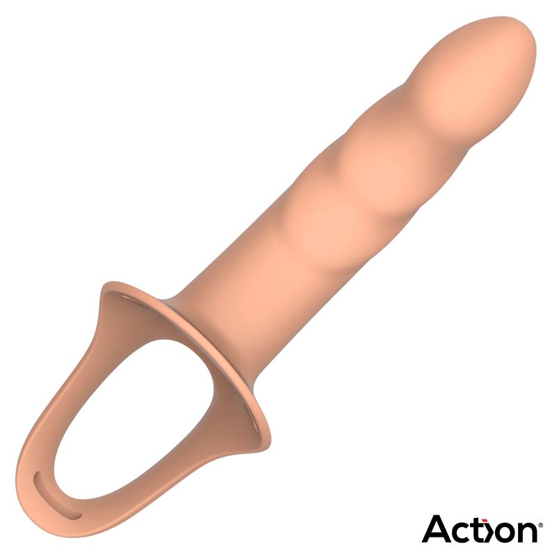 Reguliuojamas dirželis su tuščiaviduriu dildo