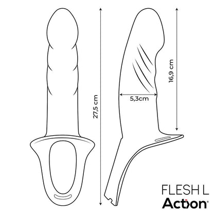 Reguliuojamas dirželis su tuščiaviduriu dildo