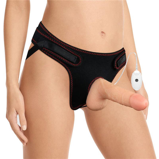 Dirželis su dildo + 10 vibracijos režimų