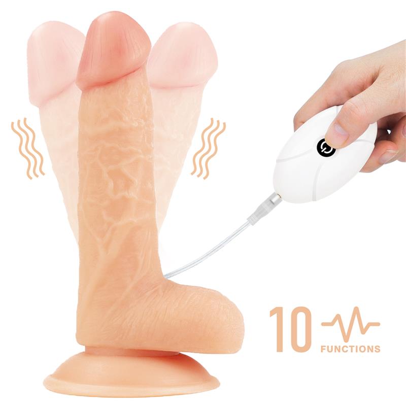 Dirželis su dildo + 10 vibracijos režimų