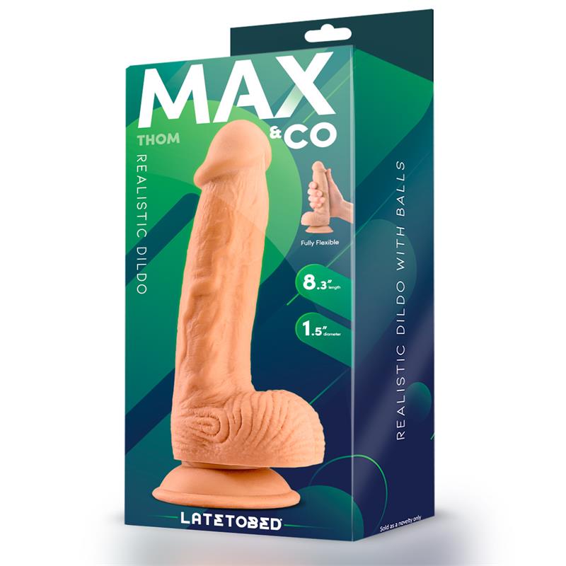 Dildo su siurbtuku ir realistine forma
