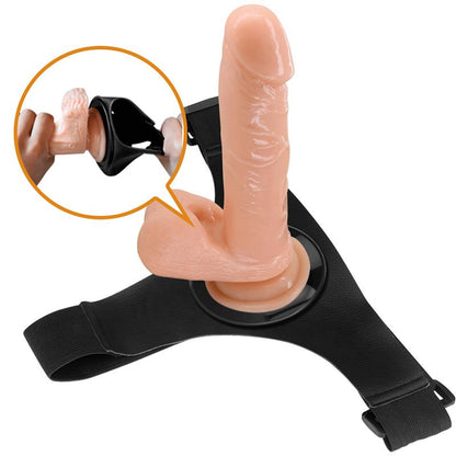 Reguliuojami diržai su realistišku dildo