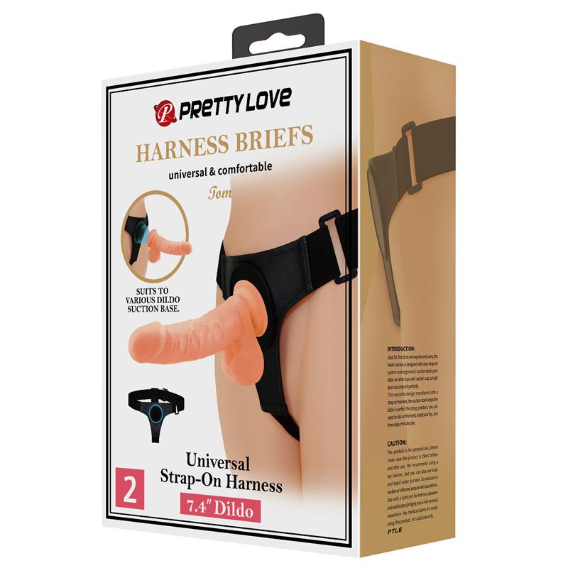 Reguliuojami diržai su realistišku dildo