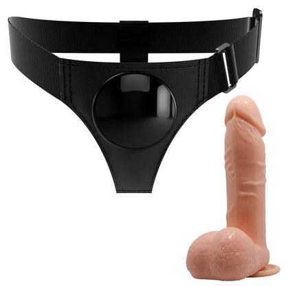 Reguliuojami diržai su realistišku dildo